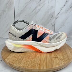 New Balance FuelCell SuperComp Elite v4 Womens Size 10 White Mango Running Shoes